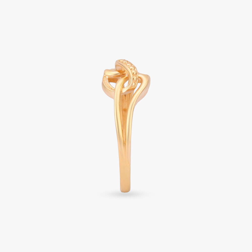 Signature Knot Gold Ring,,hi-res image number null