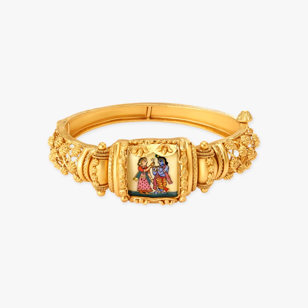 Stunning Pattachitra Bangle,,hi-res image number null