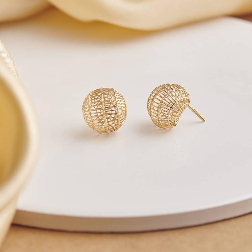 Contemporary Glam Stud Earrings