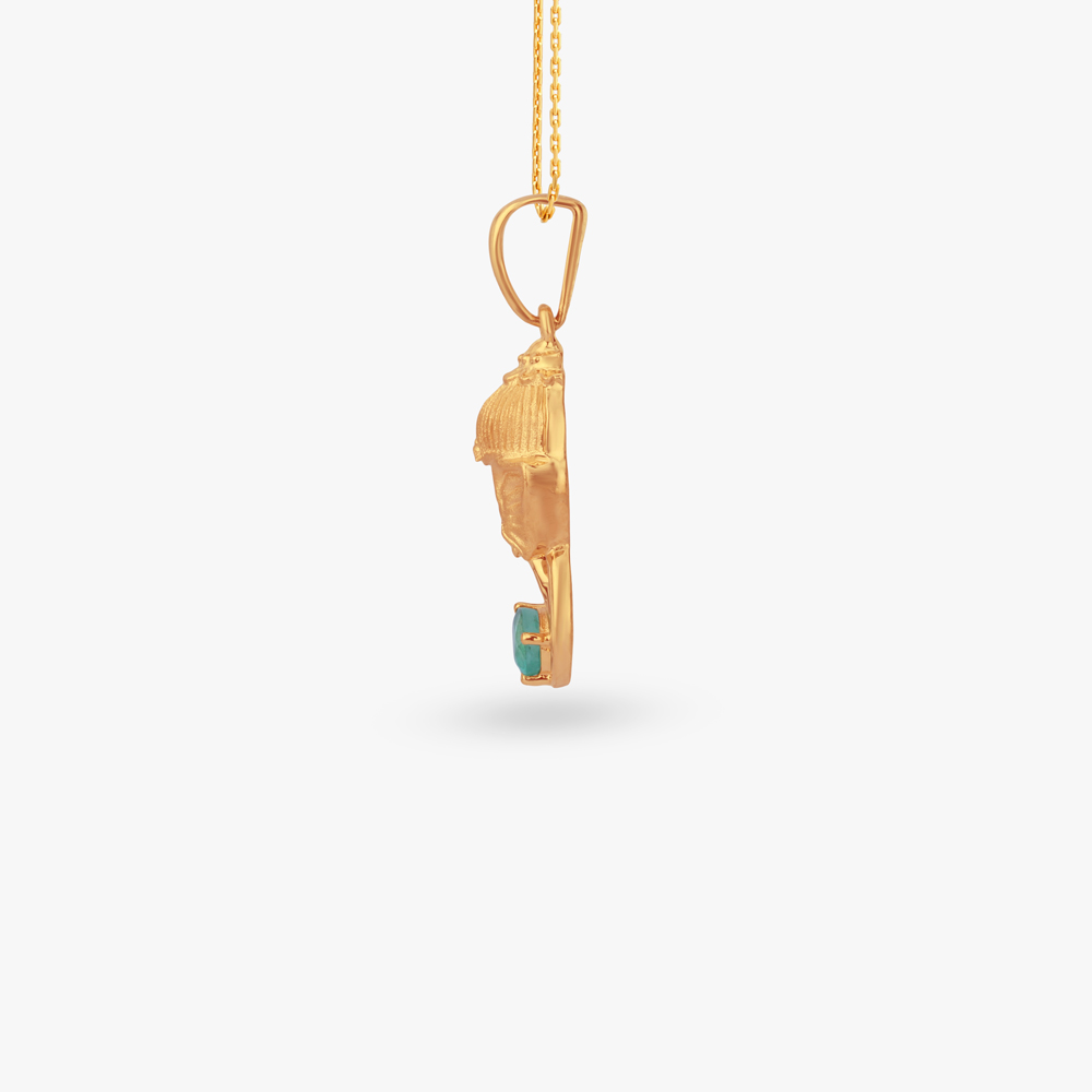 Ganesha Grace Gold Pendant,,hi-res image number null