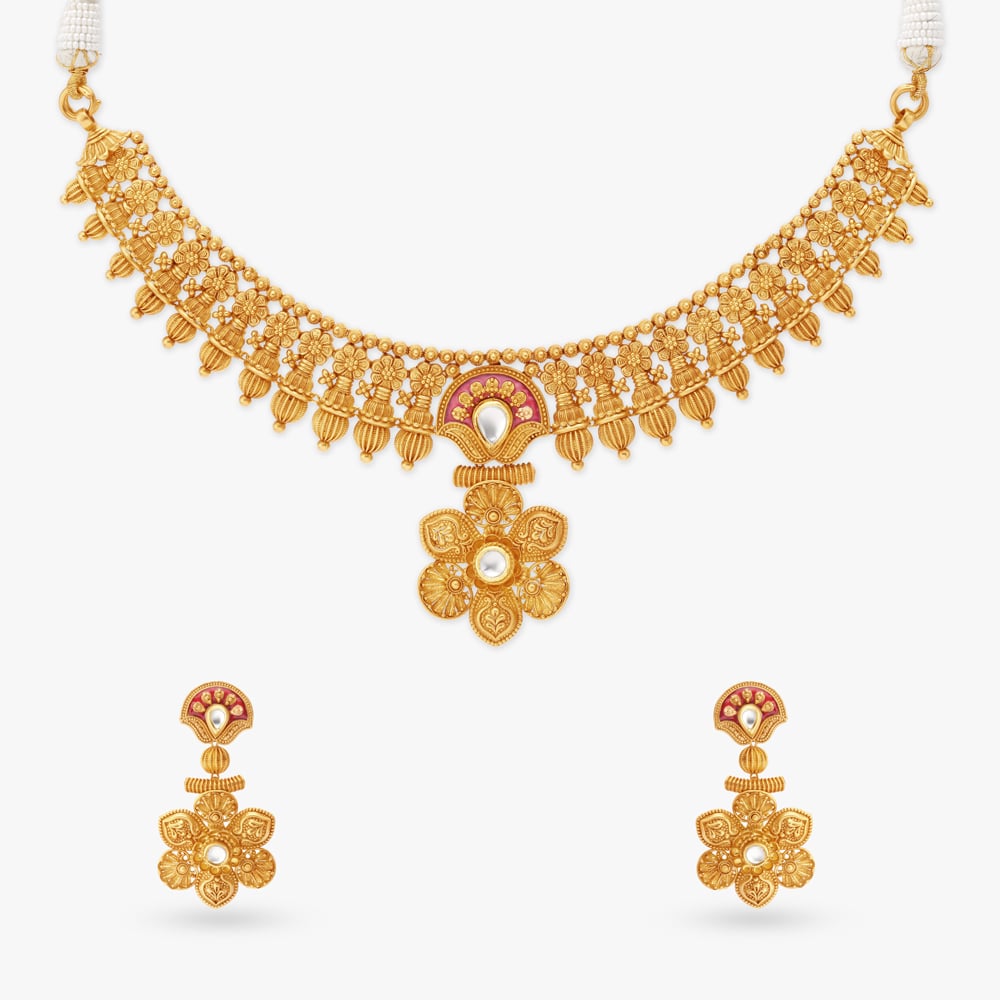 Regal Gold Necklace Set,,hi-res image number null