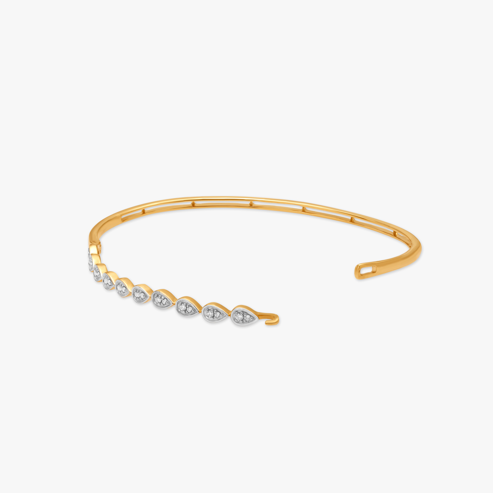Leafy Radiance Diamond Bangle,,hi-res image number null