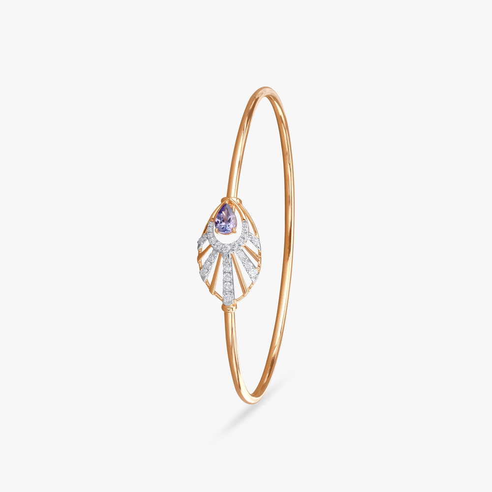 Glimmering Rays Diamond Bangle,,hi-res image number null