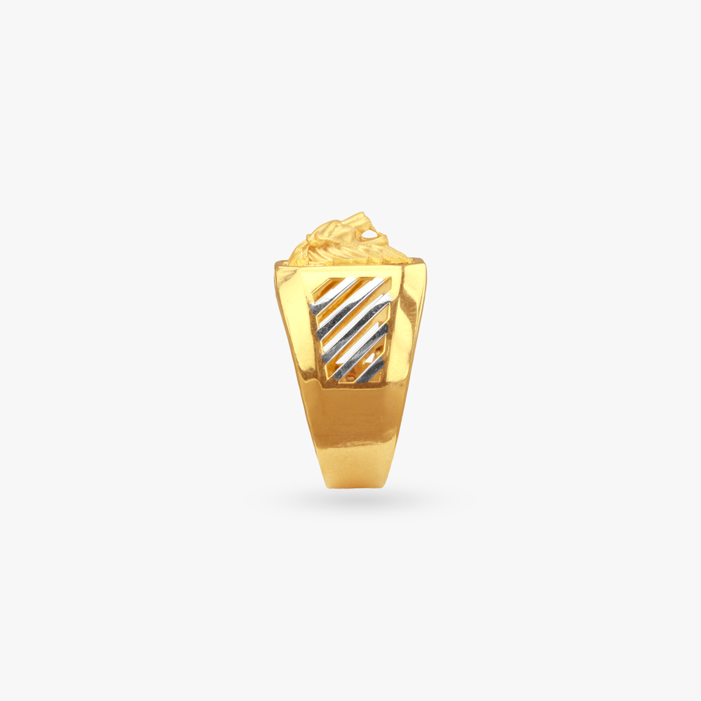 Majestic Pride Gold Ring for Men,,hi-res image number null