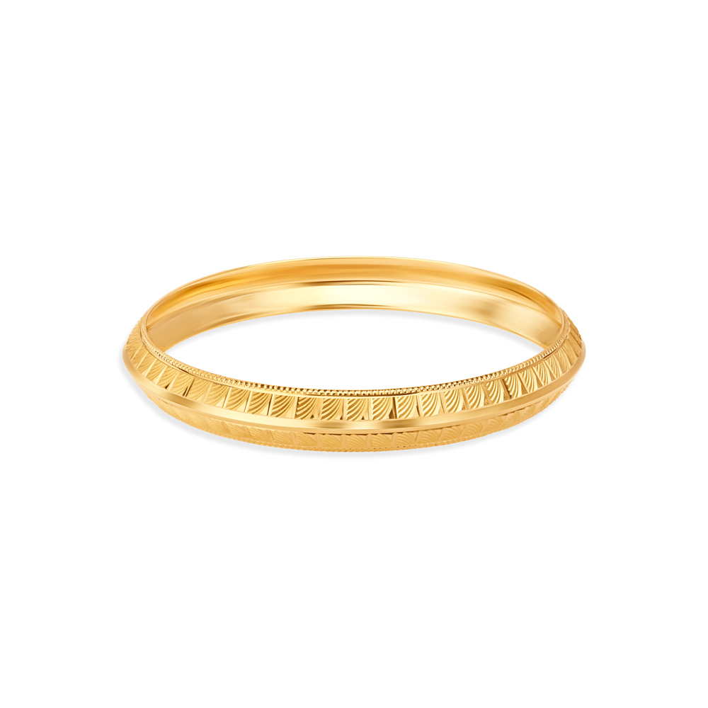 Dazzling Gold Kada for Men,,hi-res image number null