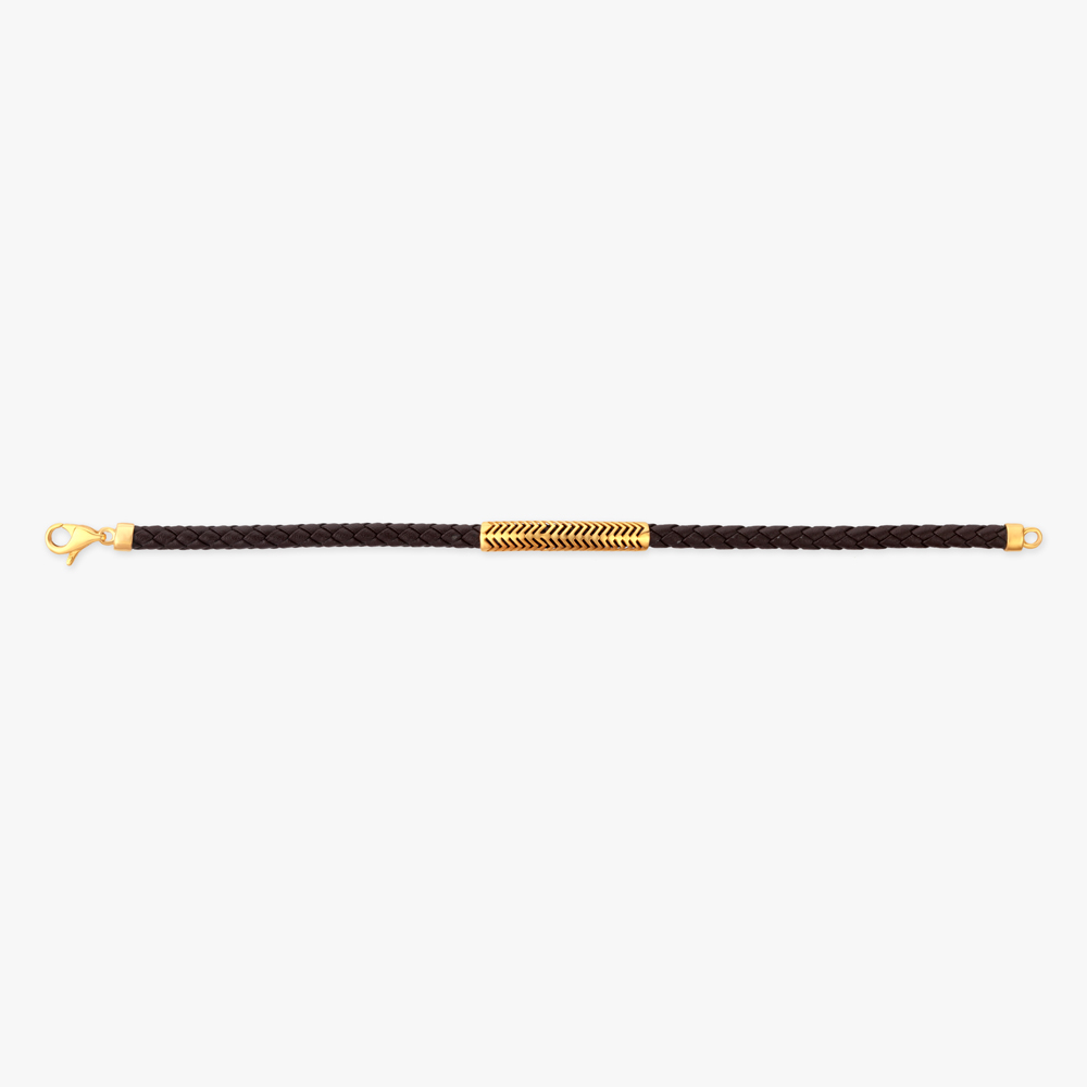 Urban Edge Gold Bracelet for Men,,hi-res image number null