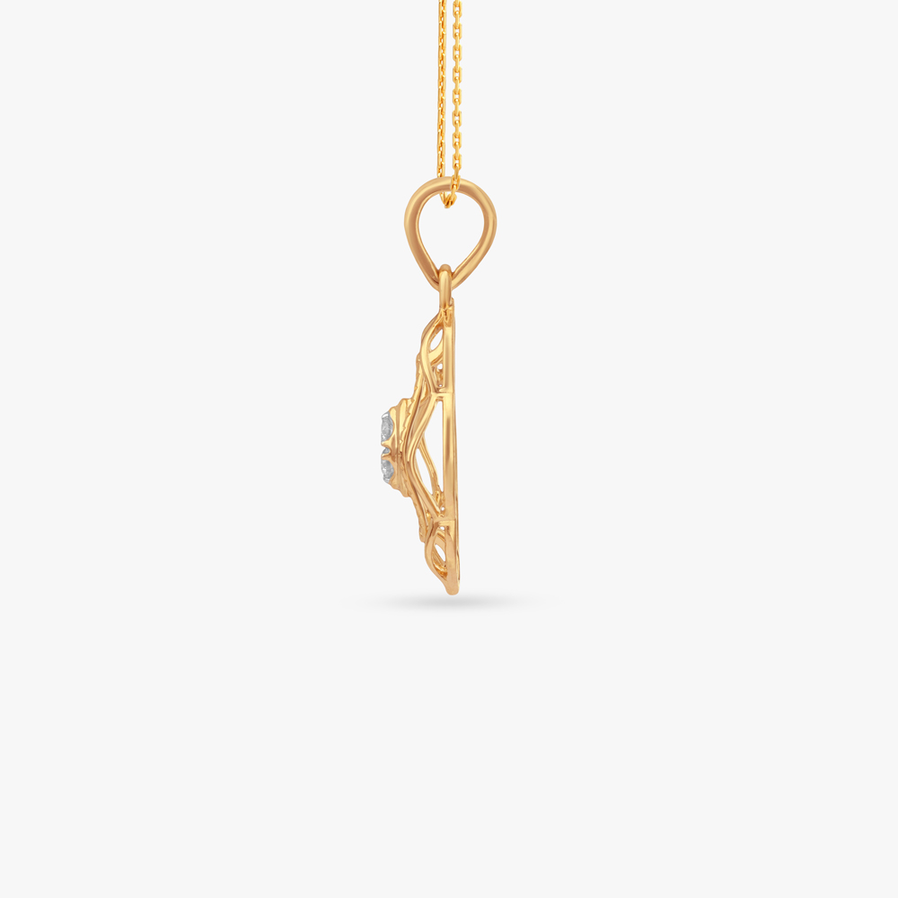 Grace Curve Diamond Pendant,,hi-res image number null