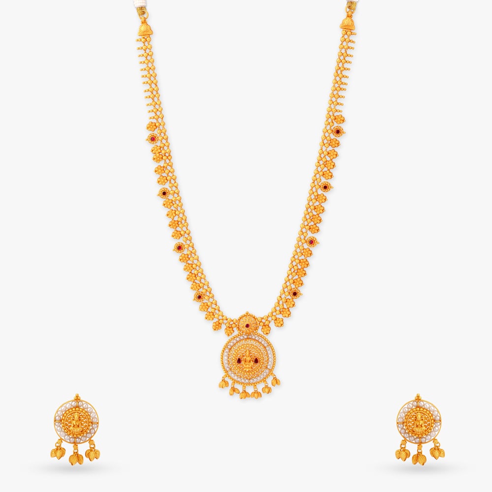 Regal Shrine Gold Necklace Set,,hi-res image number null