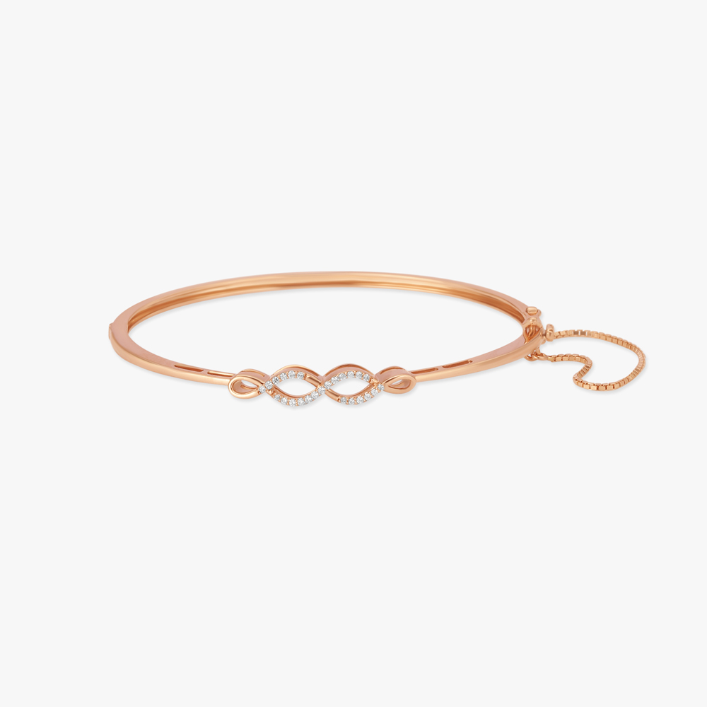 

Infinity Diamond Bangle
