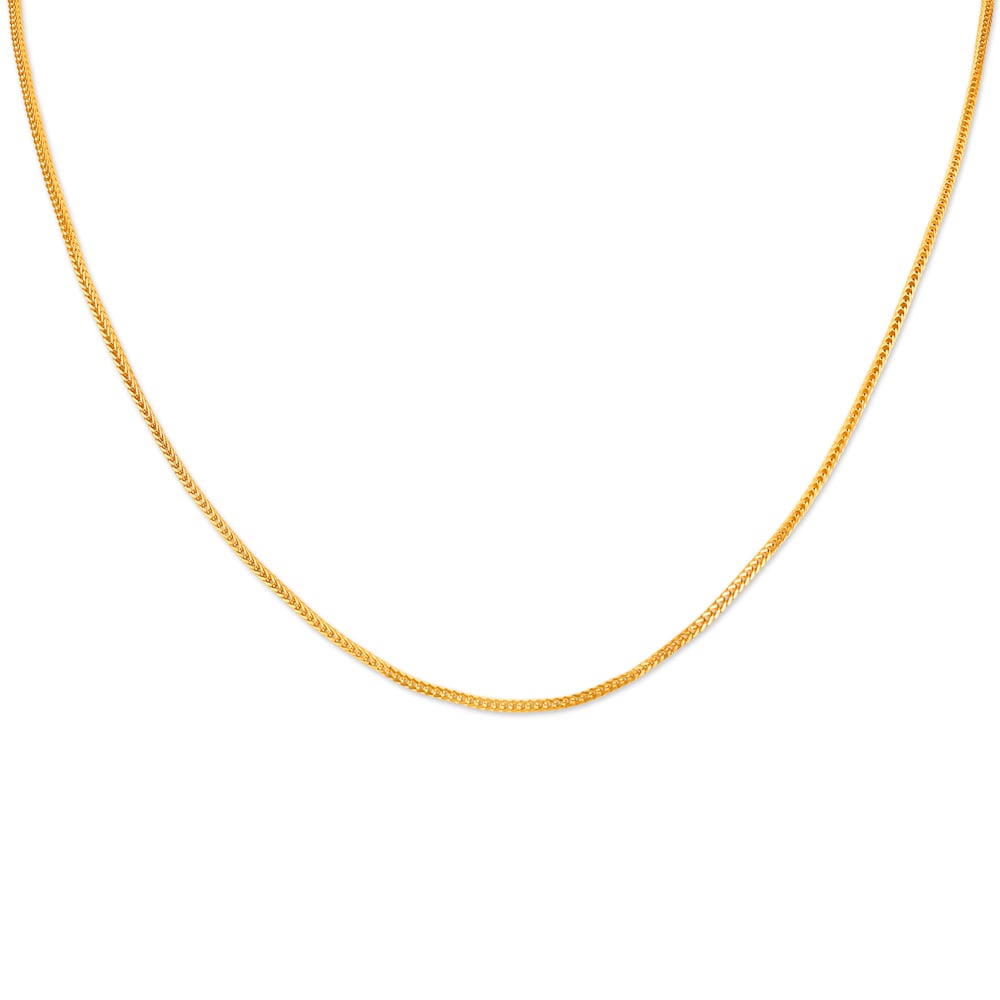 Sleek Gold Foxtail Chain