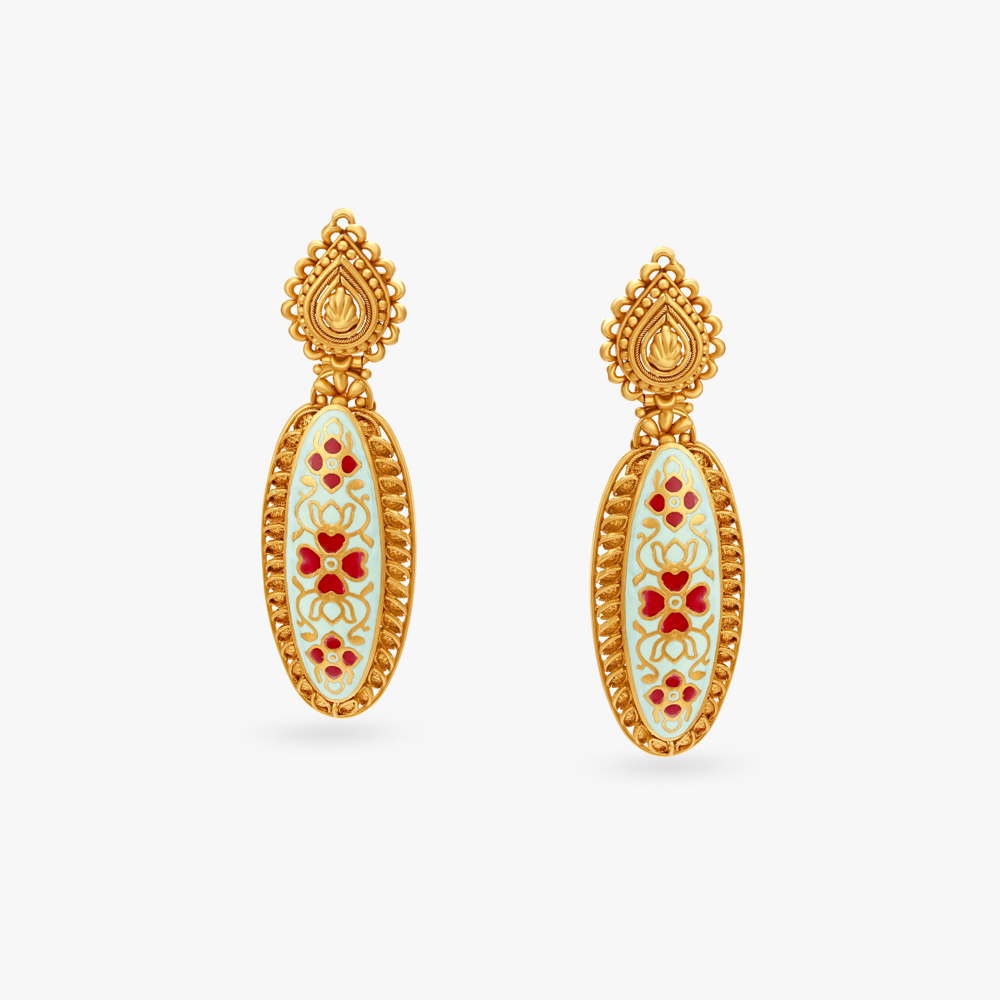 Oval Illuminating Drop Earrings