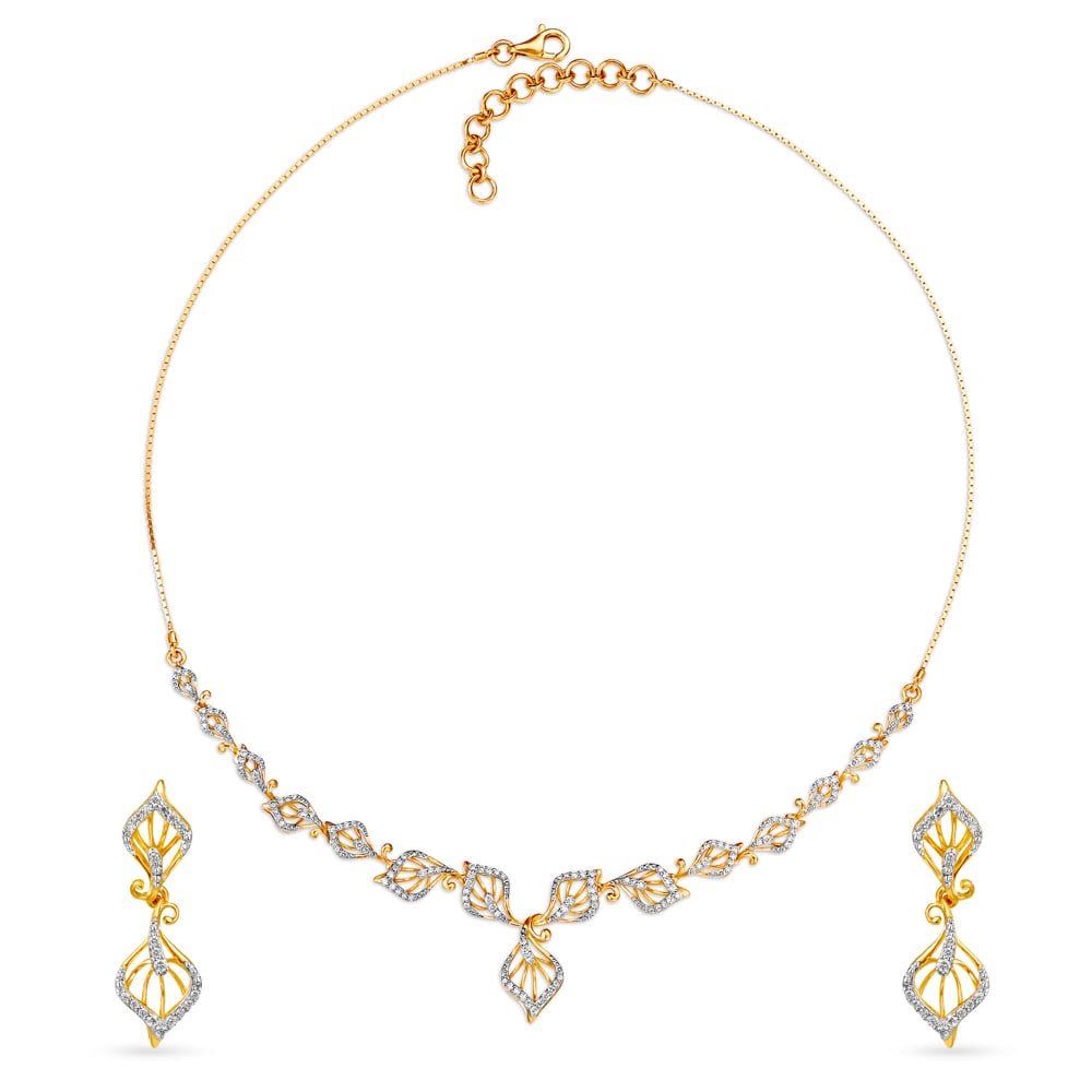 Enchanting Diamond Necklace Set,,hi-res image number null