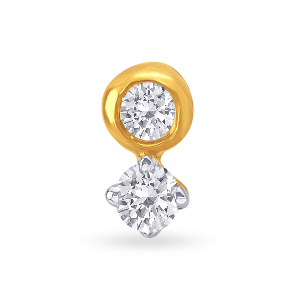 Stunning Petite Diamond Nose Pin,,hi-res image number null