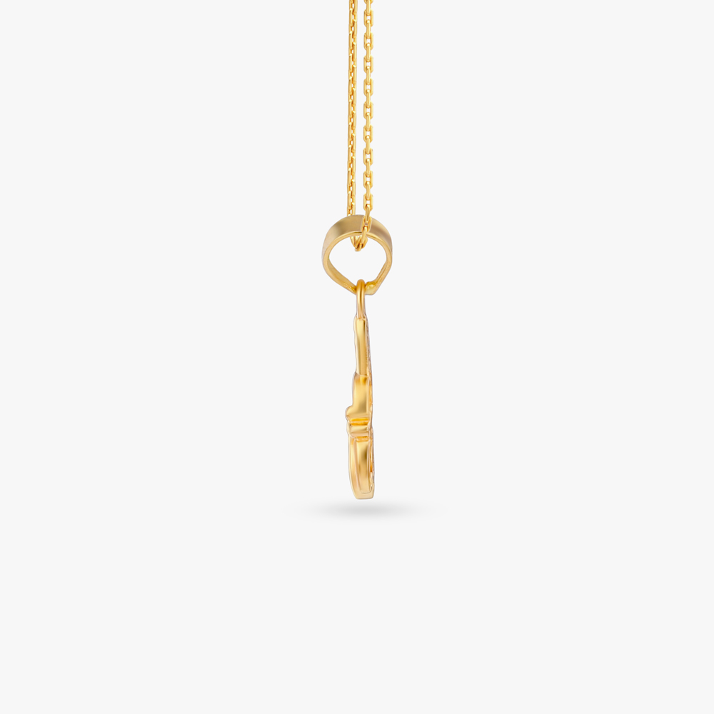 Divine Om Gold Pendant,,hi-res image number null