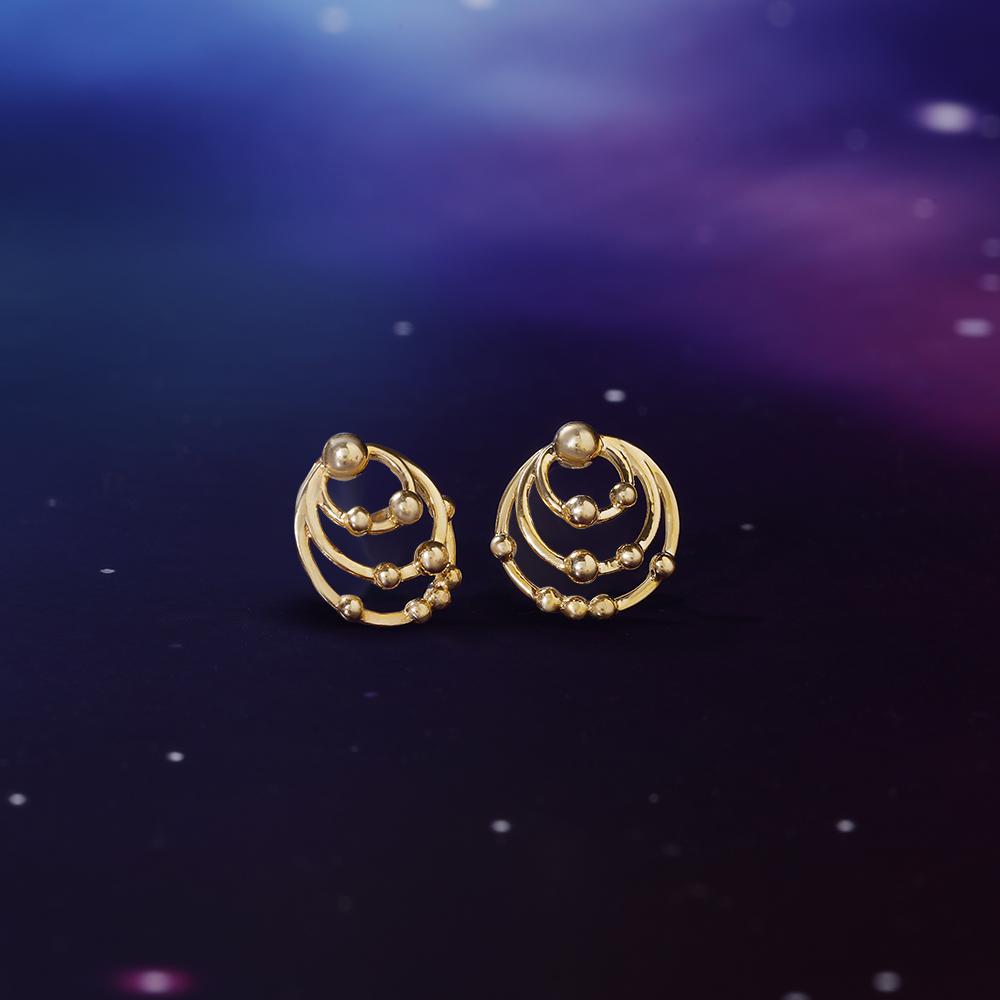 Rings of Wonder 14KT Stud Earrings,,hi-res image number null
