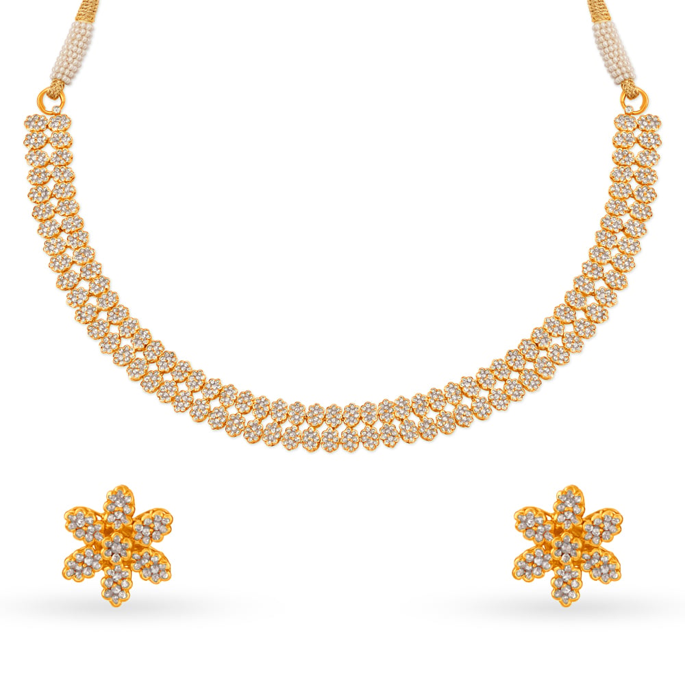 Ethereal Gold Necklace Set,,hi-res image number null