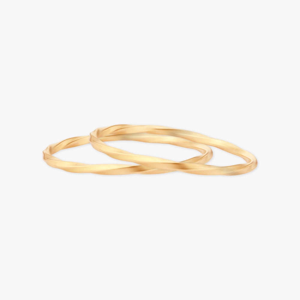 

Twined Grace Gold Bangle