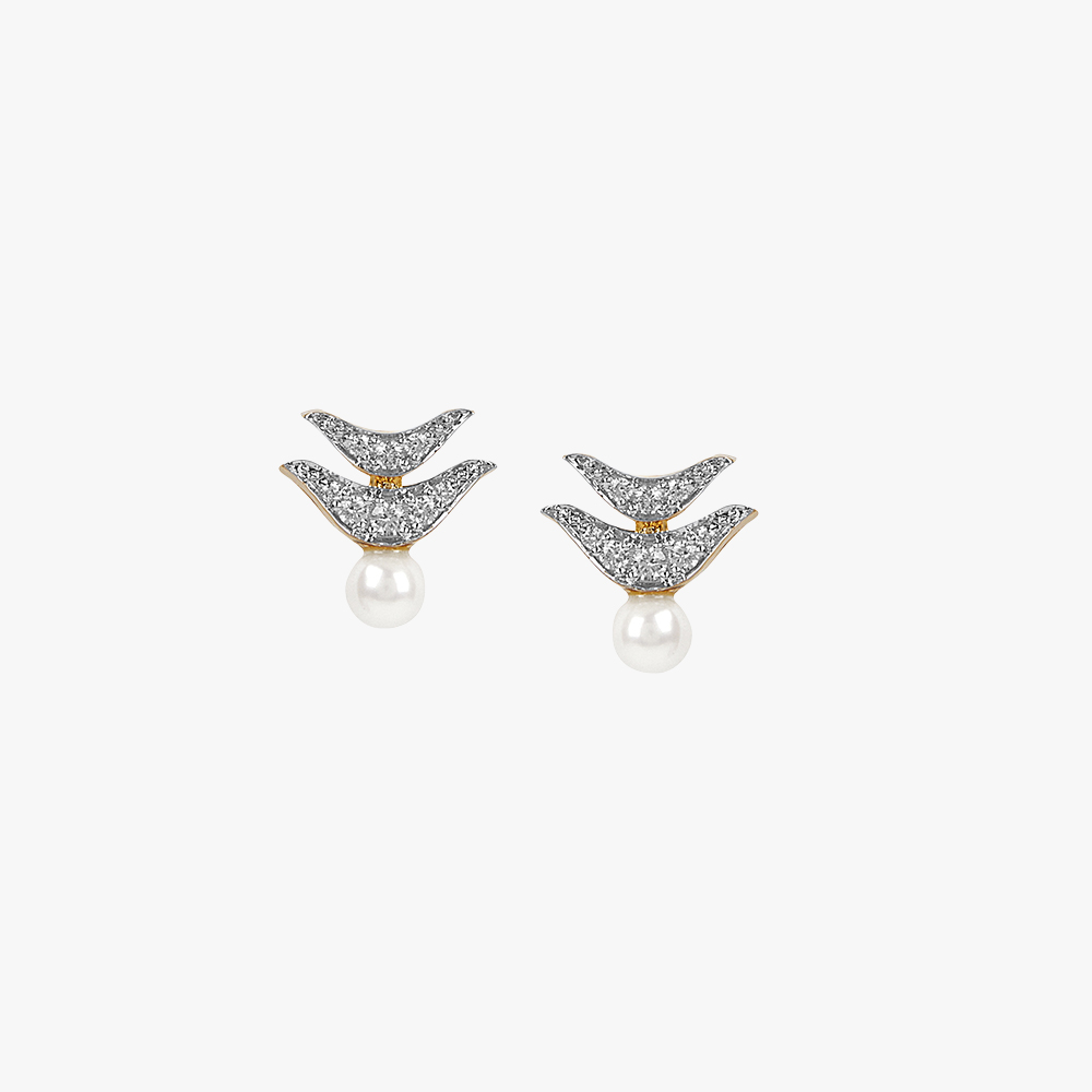 Moonlit Wave Diamond Necklace Set,,hi-res image number null