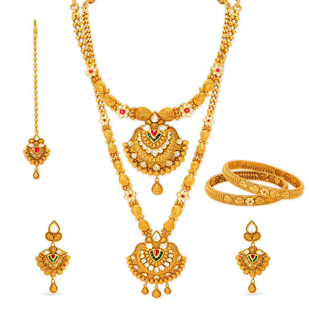 Sukkhi Fascinate Blooming Layer Pearl Gold Plated Necklace Set for Wom -  Sukkhi.com