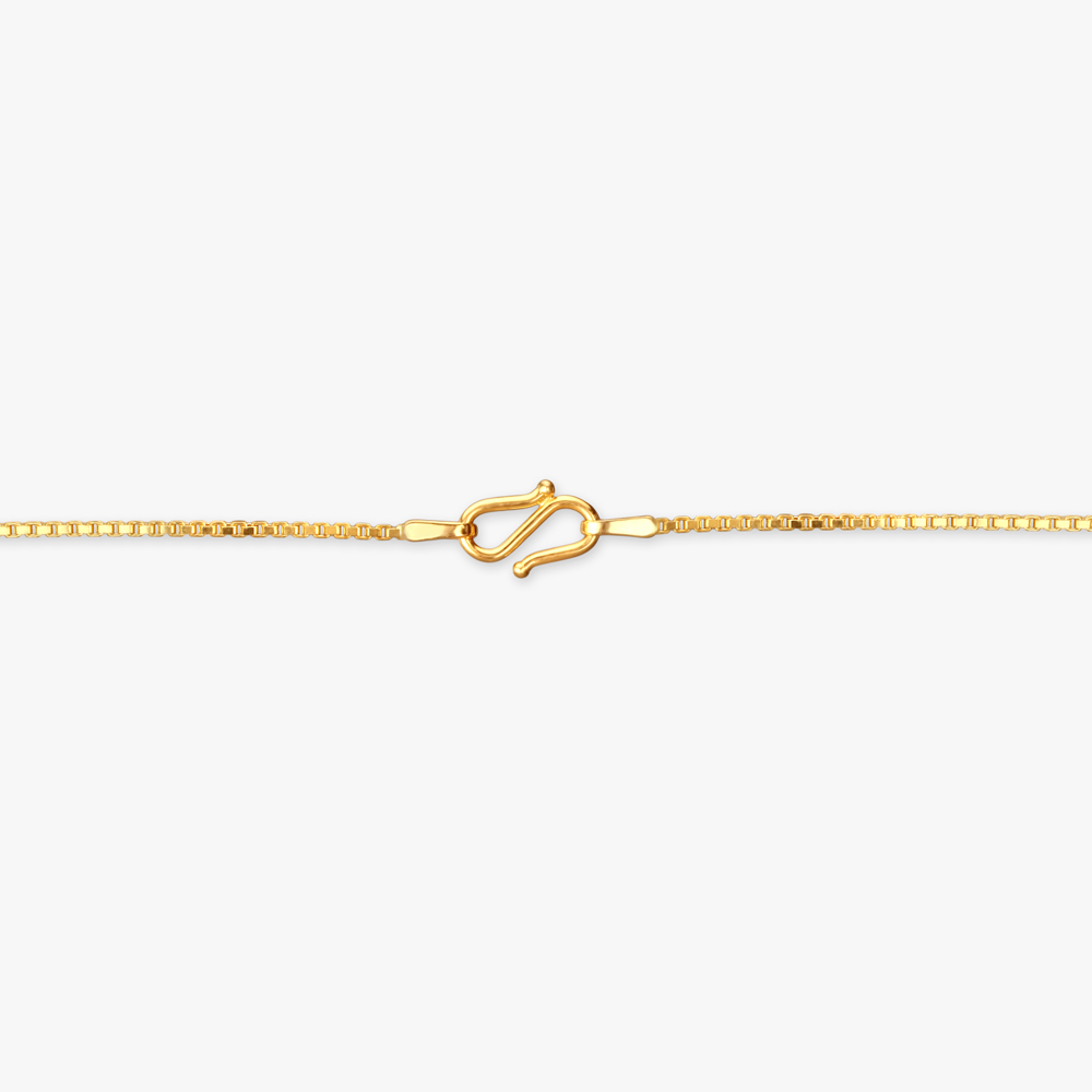 Classic Beaded Gold Pendant with Chain and Earrings Set,,hi-res image number null