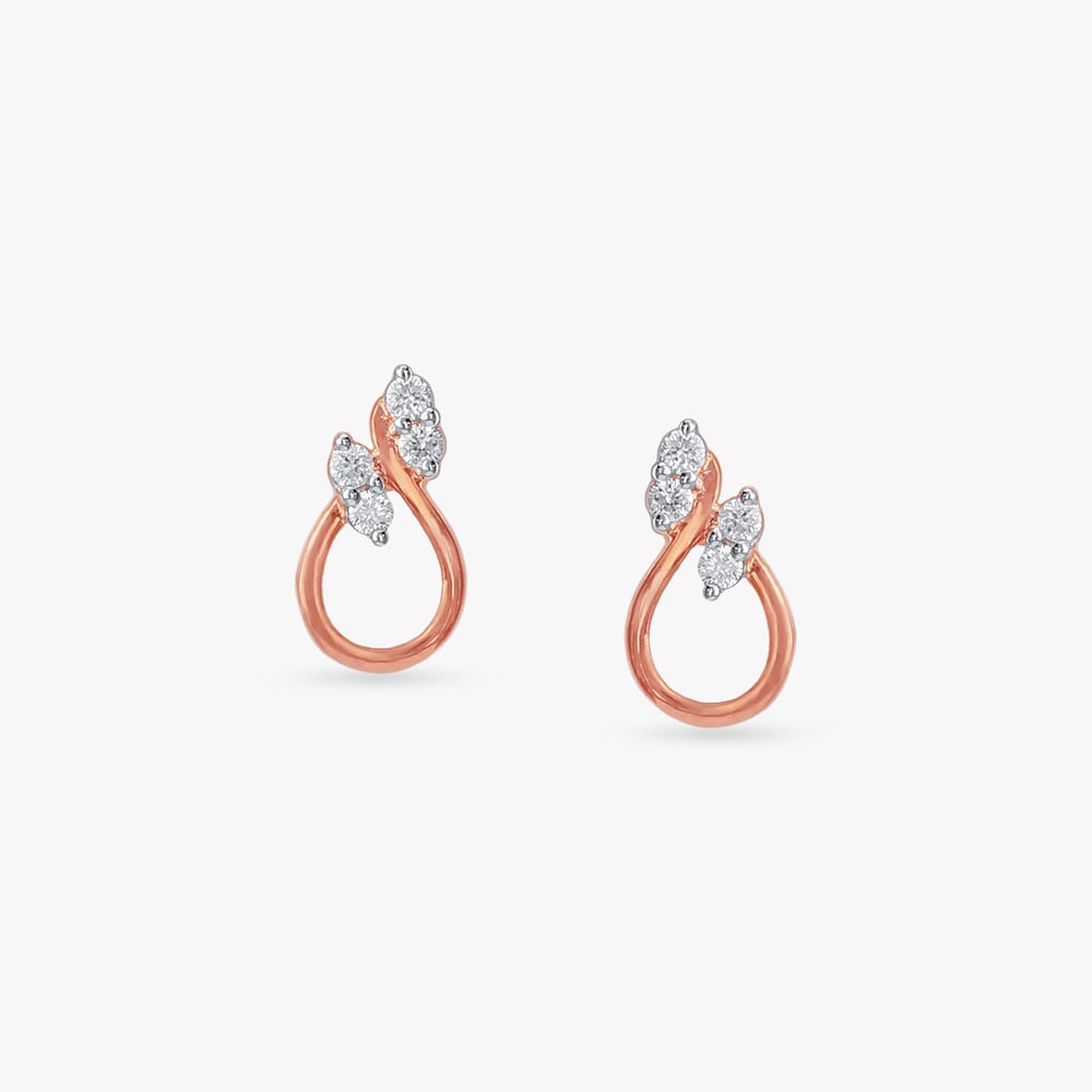 

Sparkle Knot Diamond Stud Earrings