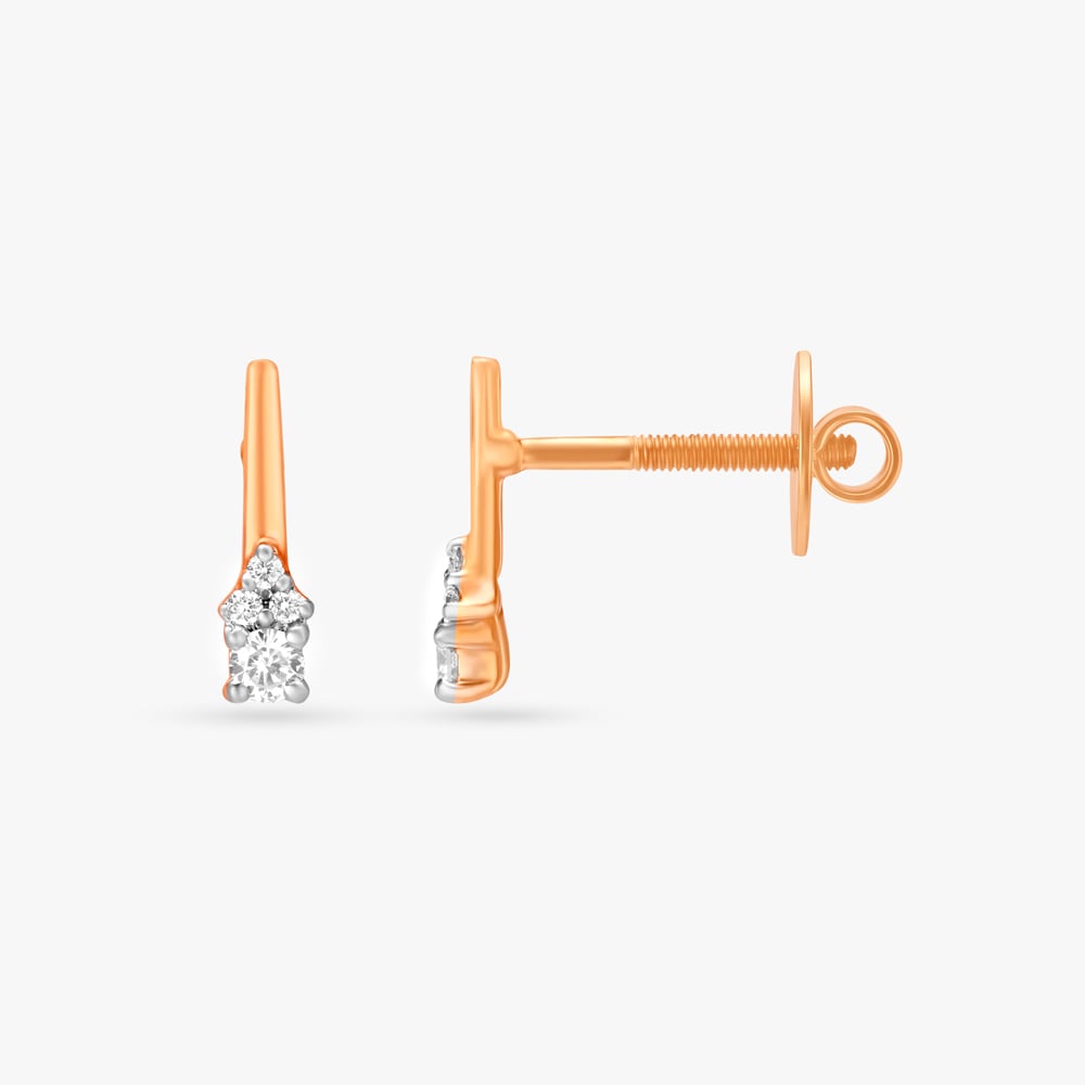 Chic Petite Diamond Pendant with Chain and Earrings Set,,hi-res image number null