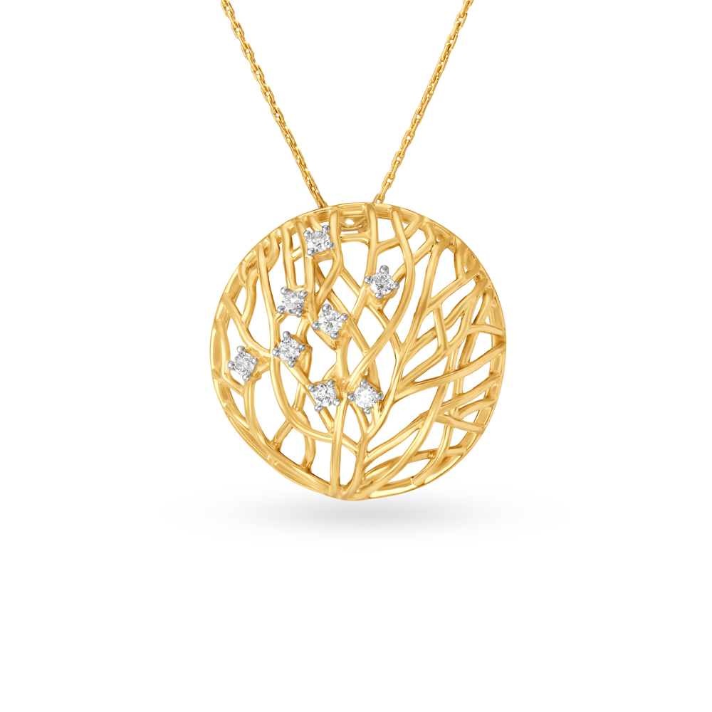18KT Friends of Bride Yellow Gold and Diamond pendant