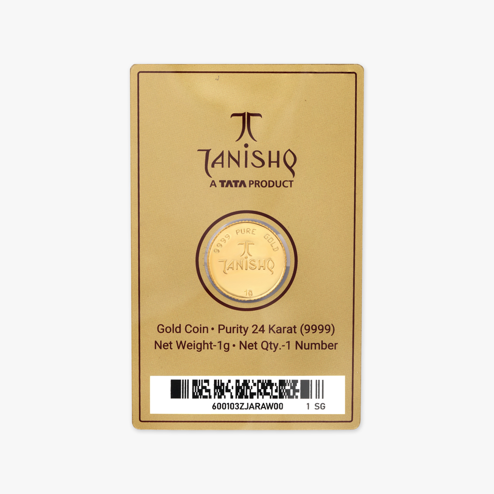1 gram 24 Karat Gold Coin with Ganesha Motif,,hi-res image number null