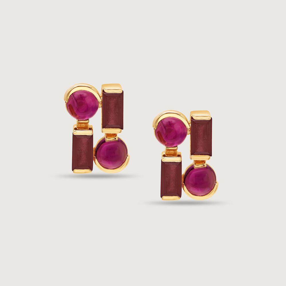 Cherry Chalice 14KT Ruby Stud Earrings