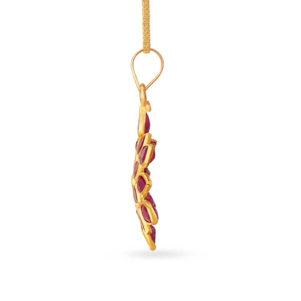 

Dazzling Dahlia Ruby Pendant