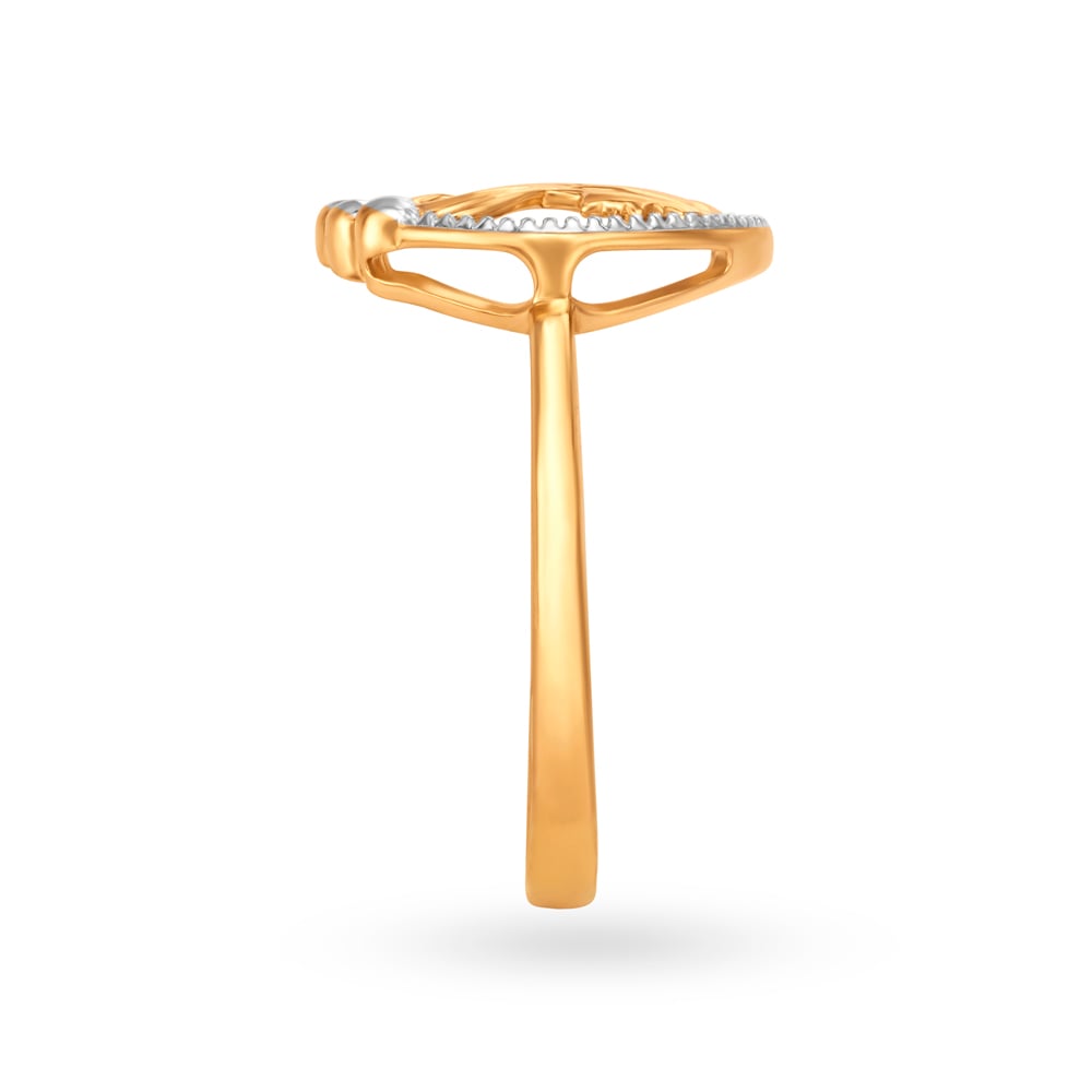 Gemini Zodiac Gold Finger Ring,,hi-res image number null