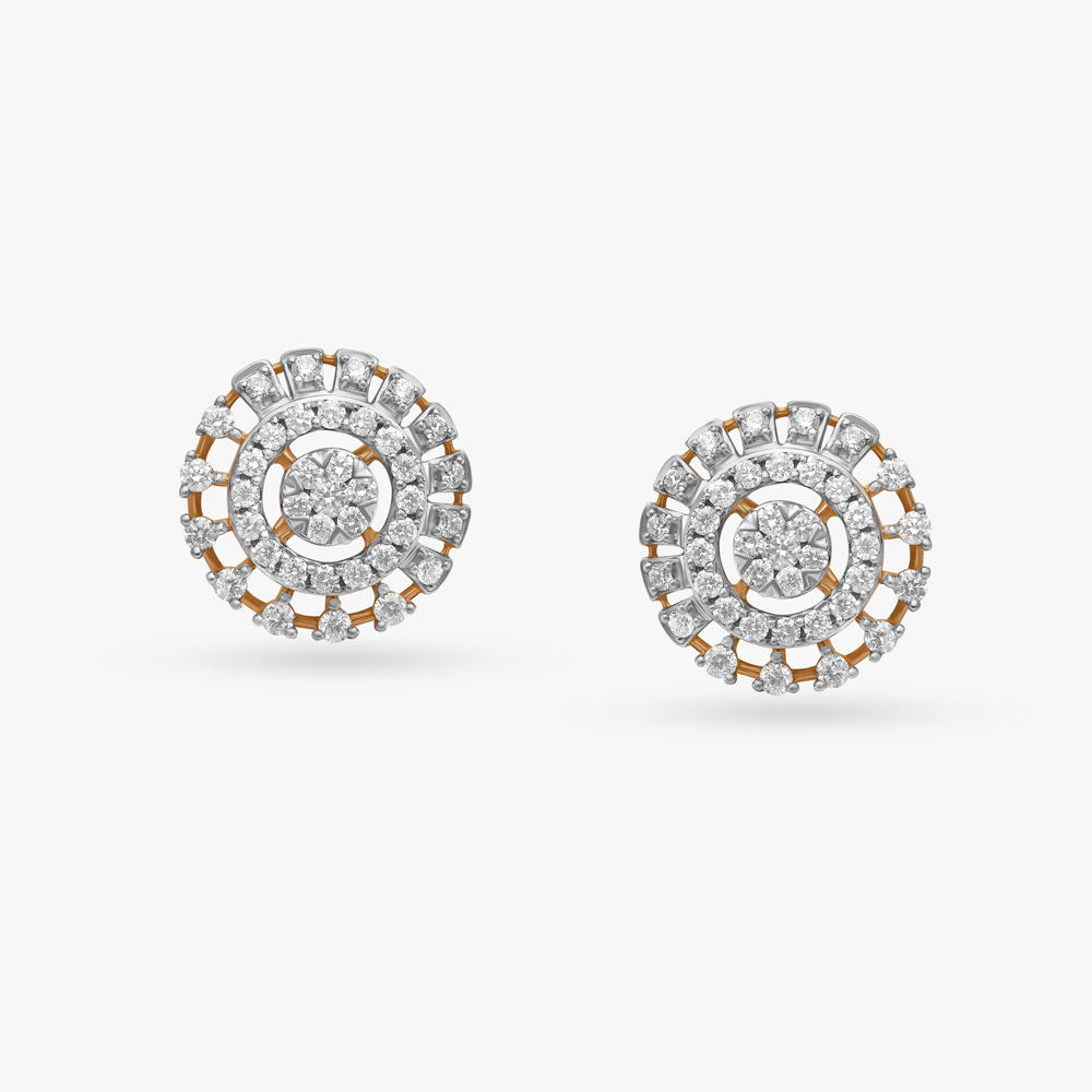 Clean Radial Diamond Pendant and Earrings Set,,hi-res image number null