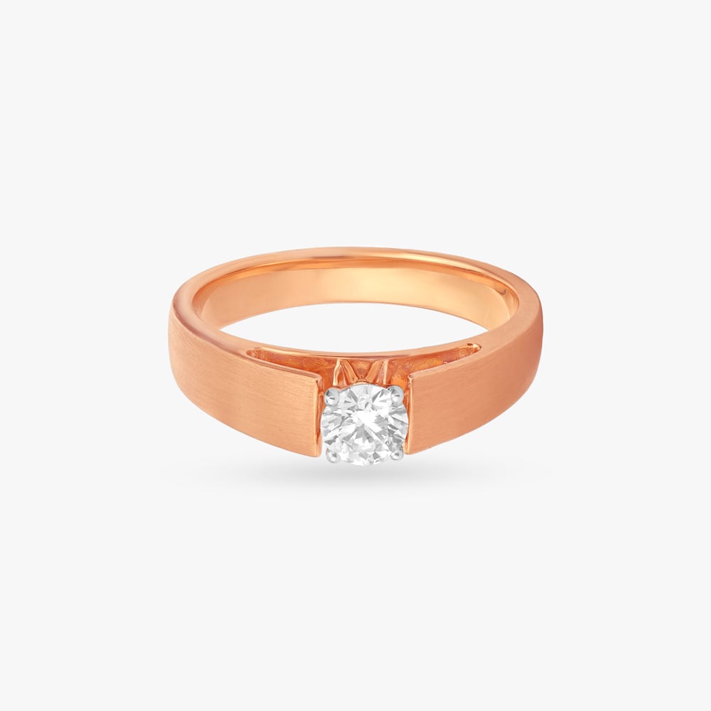Lustrous Dreams Solitaire Ring for Men,,hi-res image number null