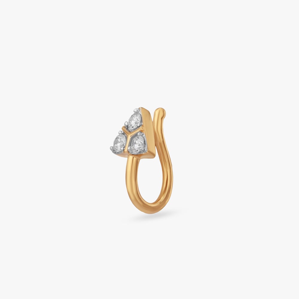 Spark Point Diamond Nose Pin,,hi-res image number null