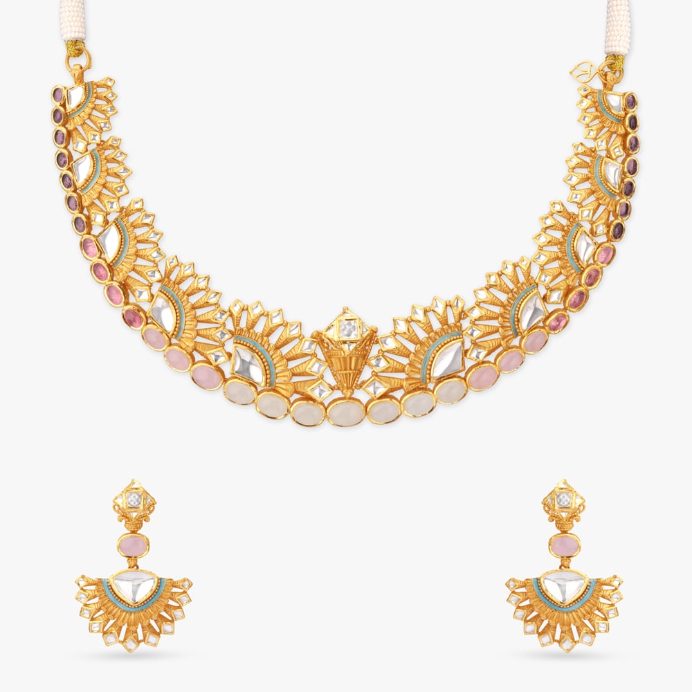 Astral Aurora Gold Necklace Set,,hi-res image number null