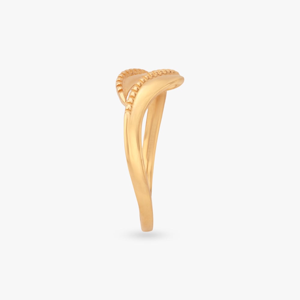Flowing Twin Gold Ring,,hi-res image number null