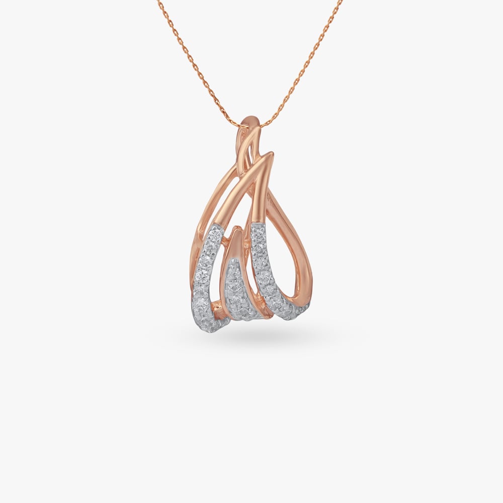 

Blush Cascade Diamond Pendant