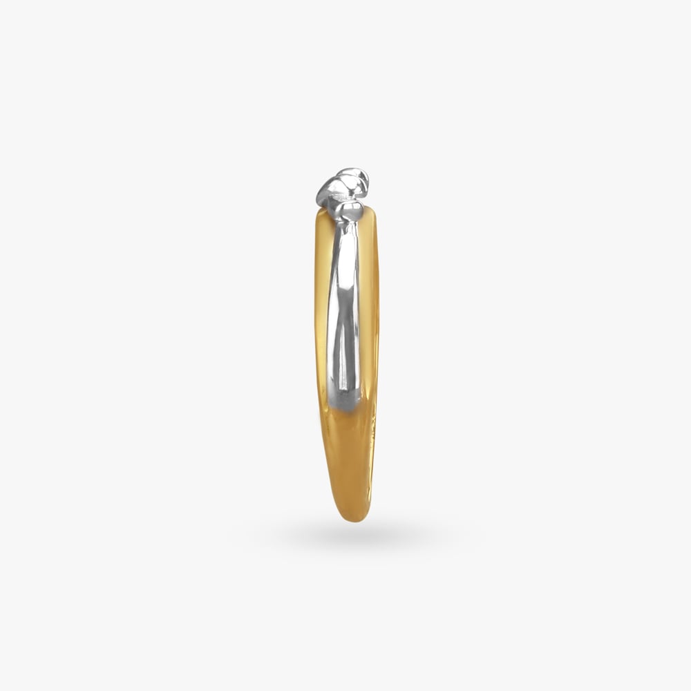 Radiant Twist Gold Finger Ring,,hi-res image number null