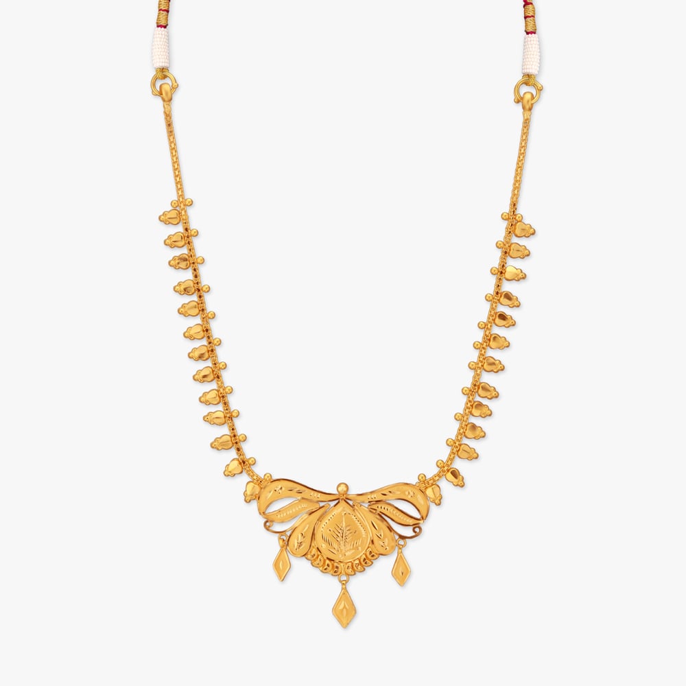 Radiant Knot Gold Necklace,,hi-res image number null
