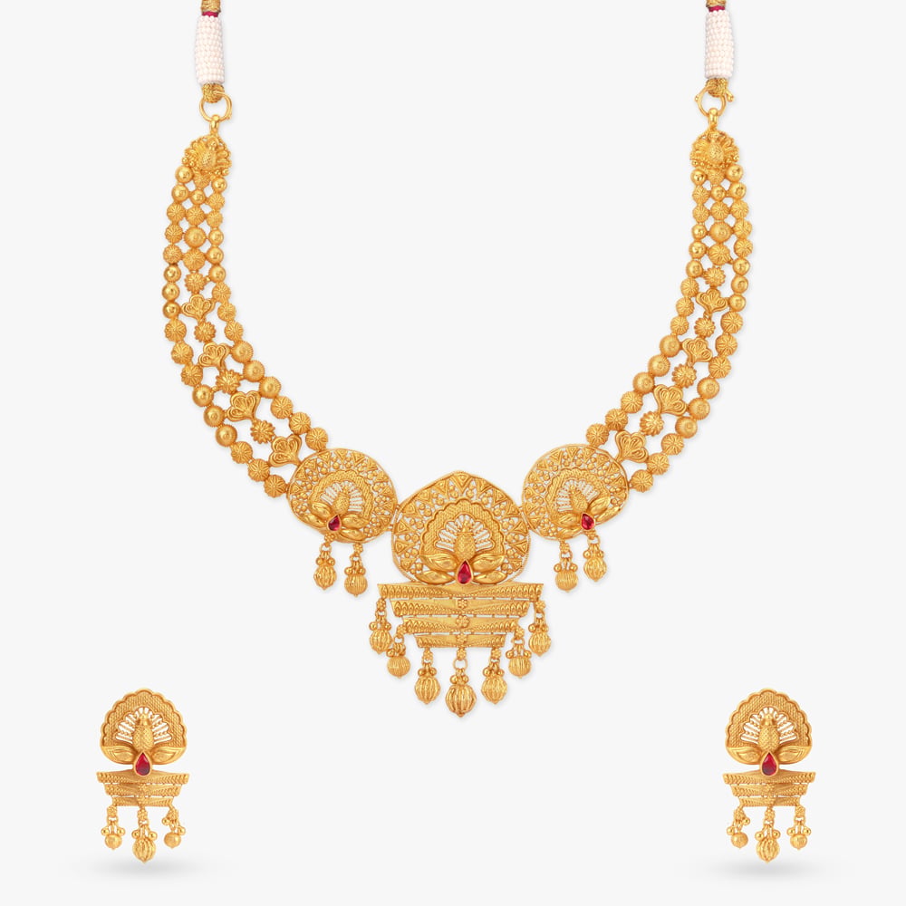 Heritage Splendour Gold Necklace set,,hi-res image number null