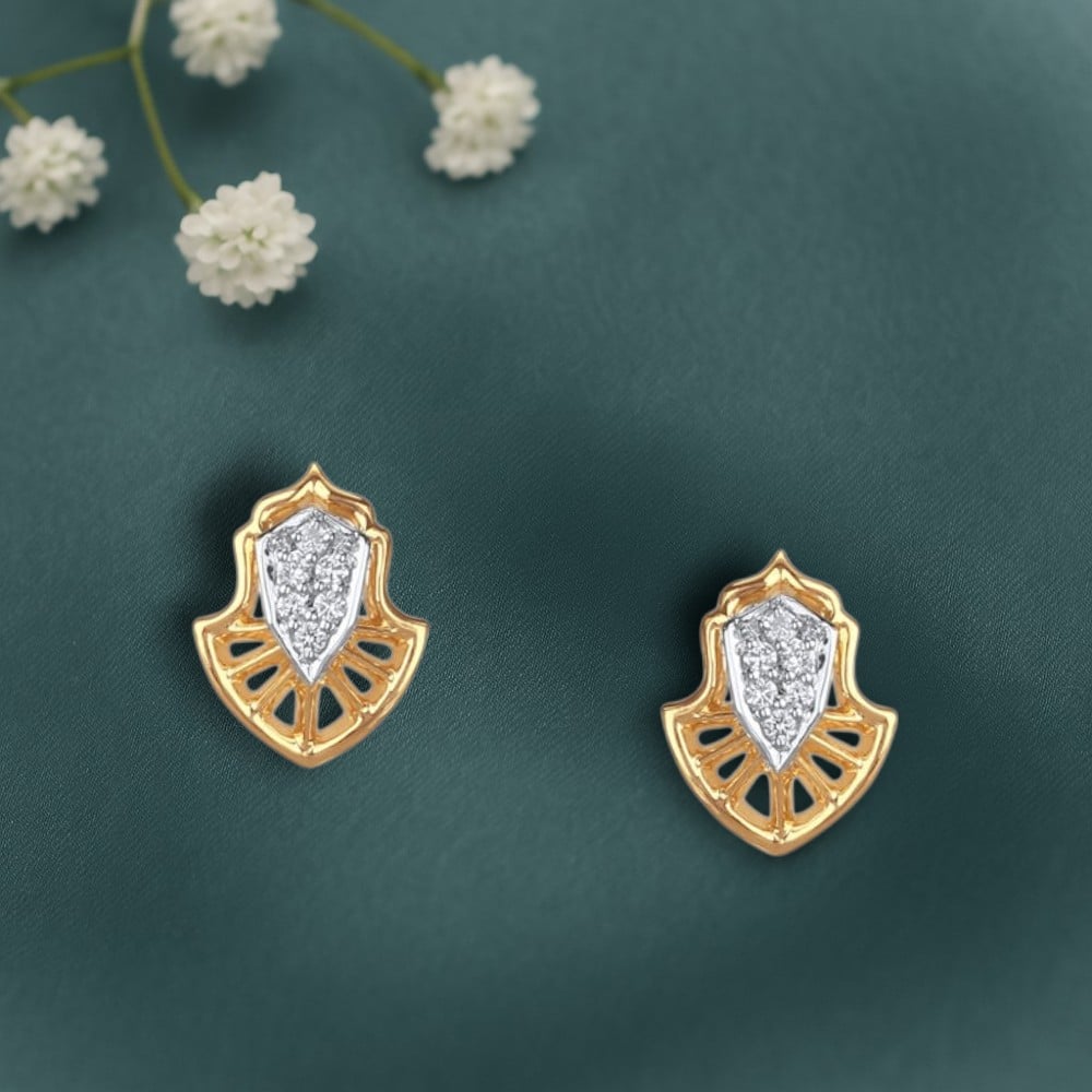 Armour Shine Diamond Stud Earrings,,hi-res image number null