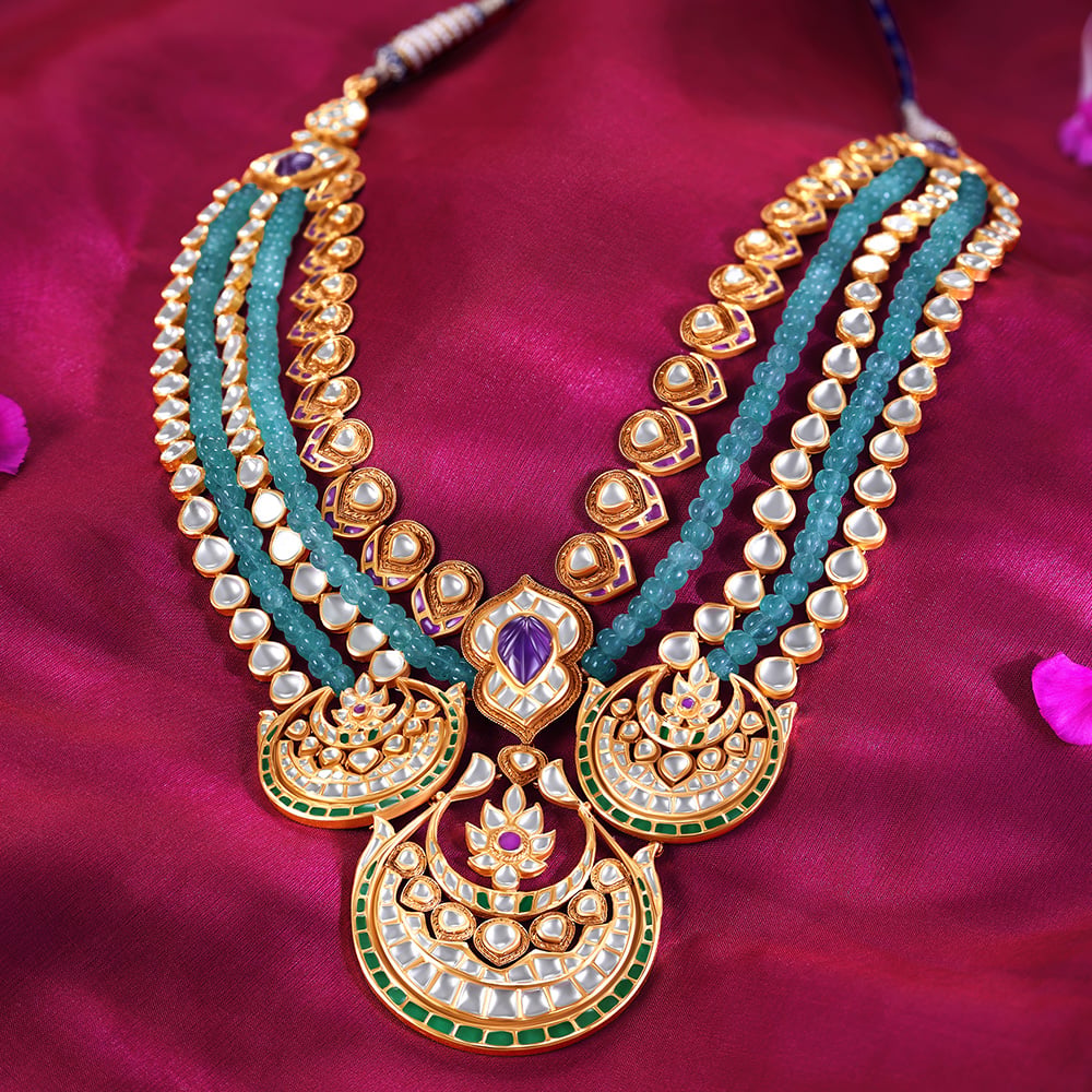 Grand Elegance Gold Necklace Set,,hi-res image number null