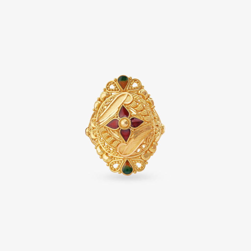 Majestic Petals Gold Ring,,hi-res image number null