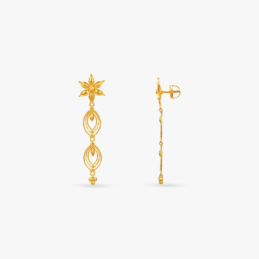 

Bloom Trail Gold Drop Earrings