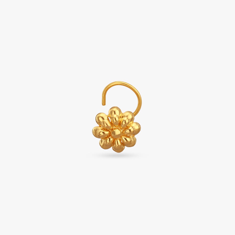 Fresh Bloom Gold Nose Pin,,hi-res image number null