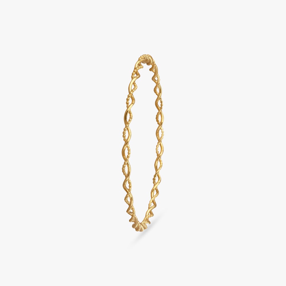 Spiral Filigree Gold Bangle,,hi-res image number null