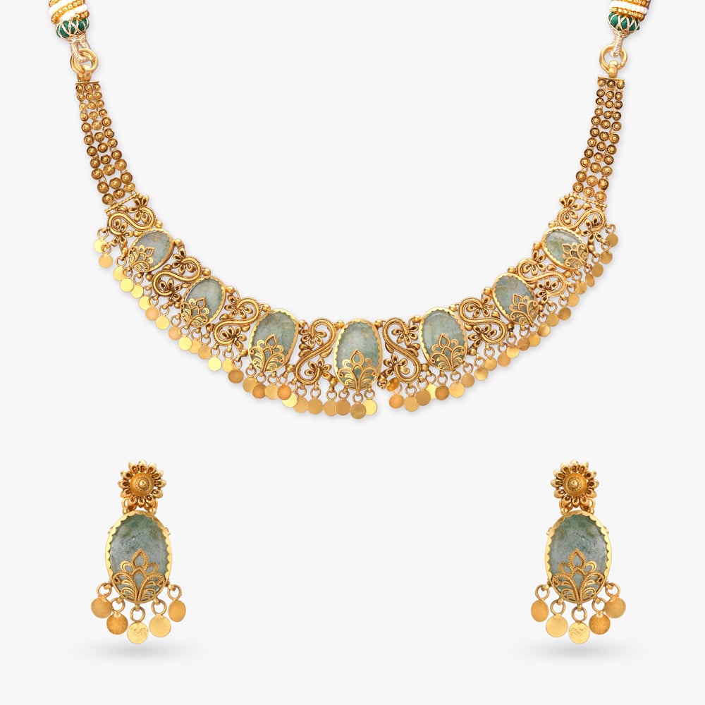 Vintage Royalty Gold Necklace Set,,hi-res image number null