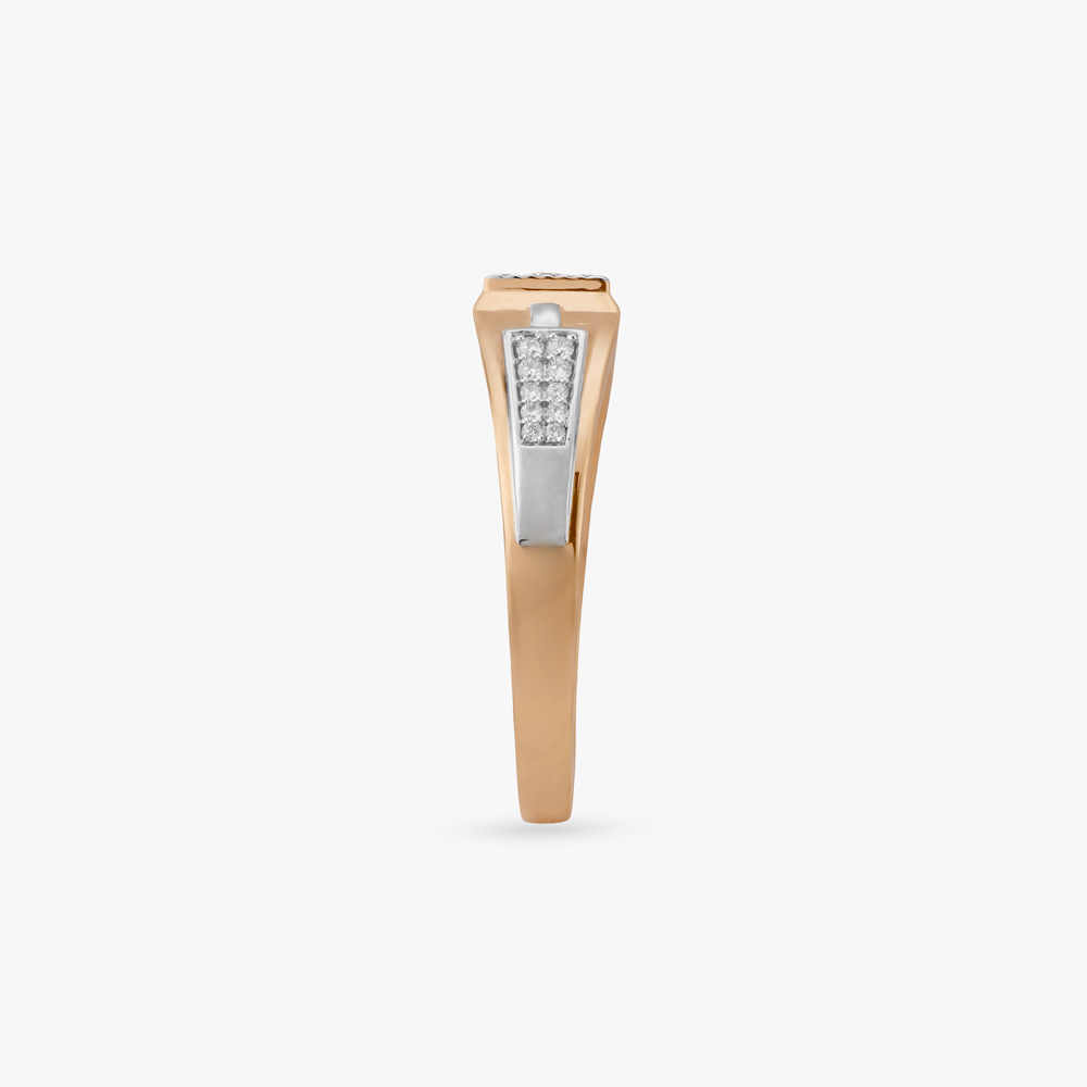 Bold Geometric Diamond Ring For Men,,hi-res image number null