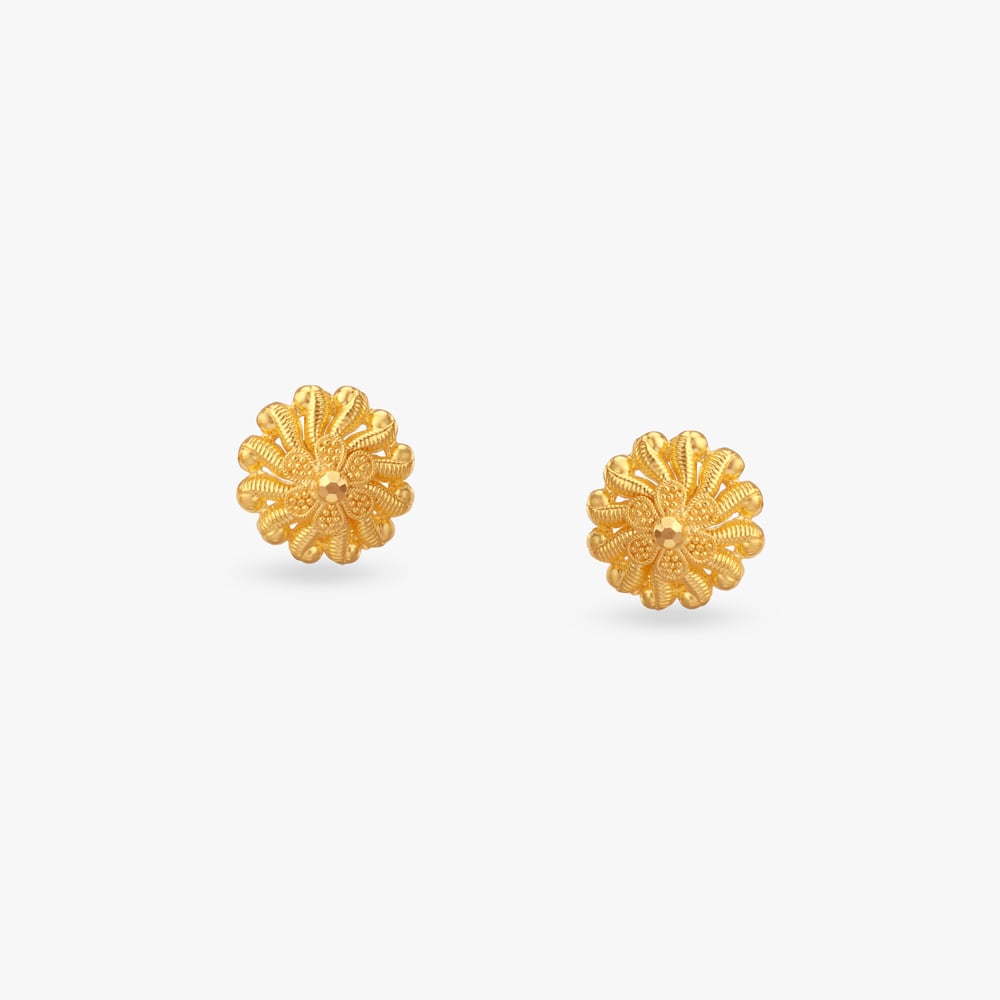 

Marigold Radiance Gold Stud Earrings