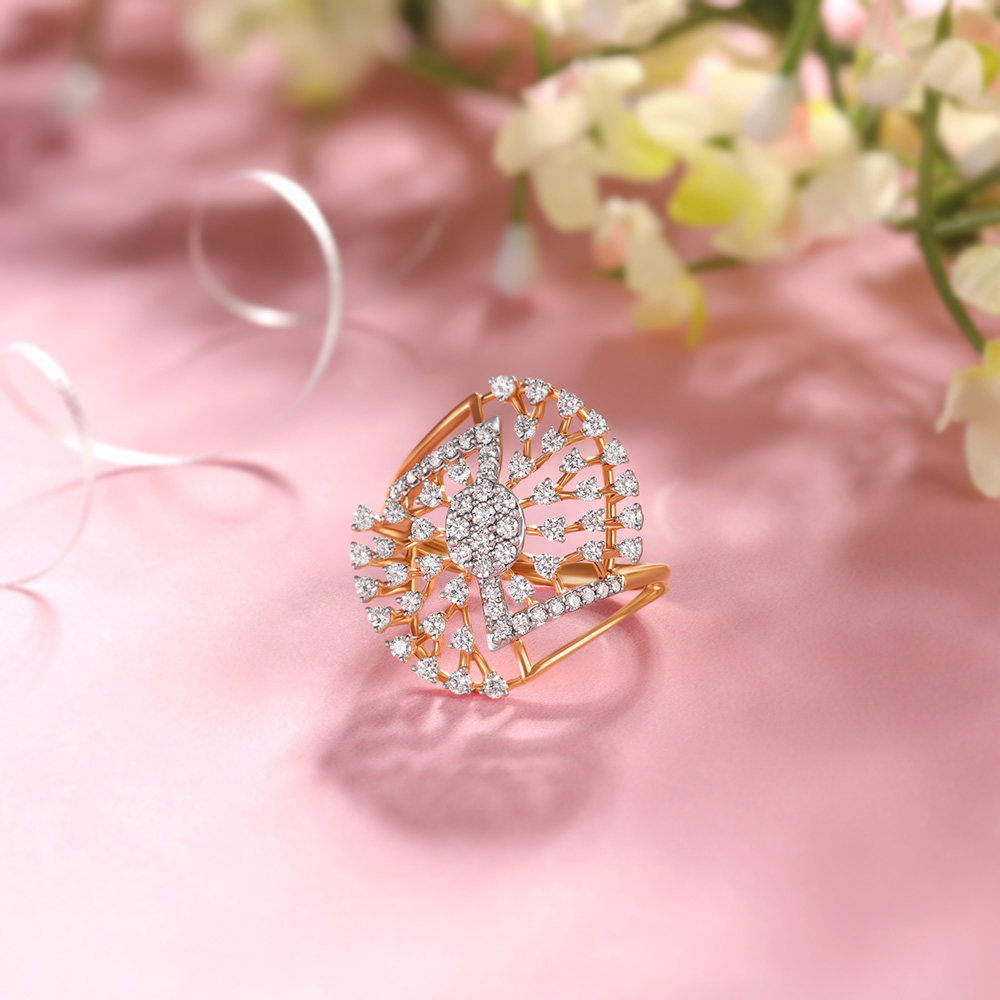 Subtle Elaborate Diamond Ring